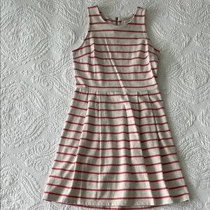 Ann Taylor LOFT 100% Cotton Striped Dress